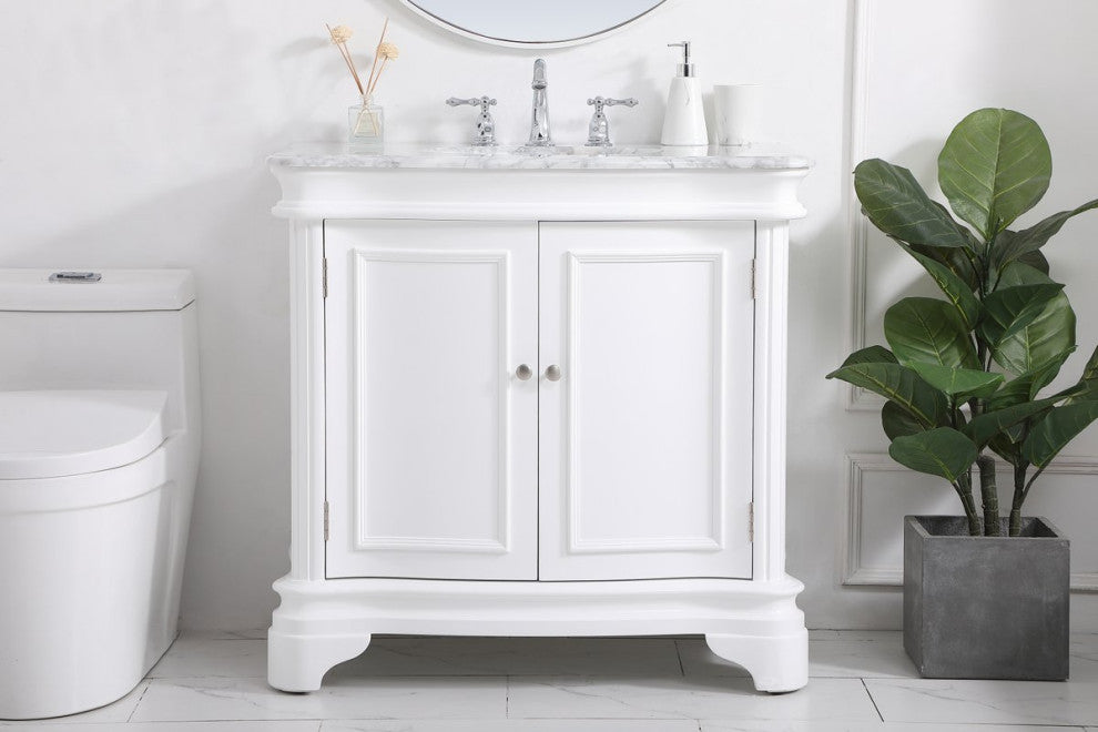 Kaden 36" Single Bathroom Vanity Set, White
