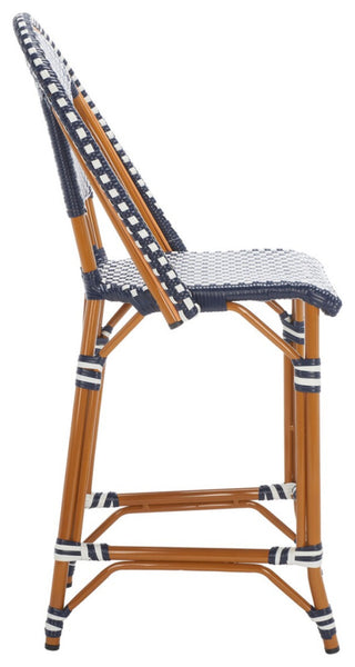 Safavieh California Counter Stool, Navy / White