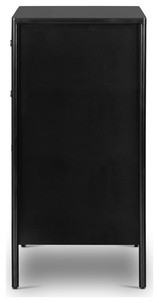 Soto 5 Drawer Dresser, Black