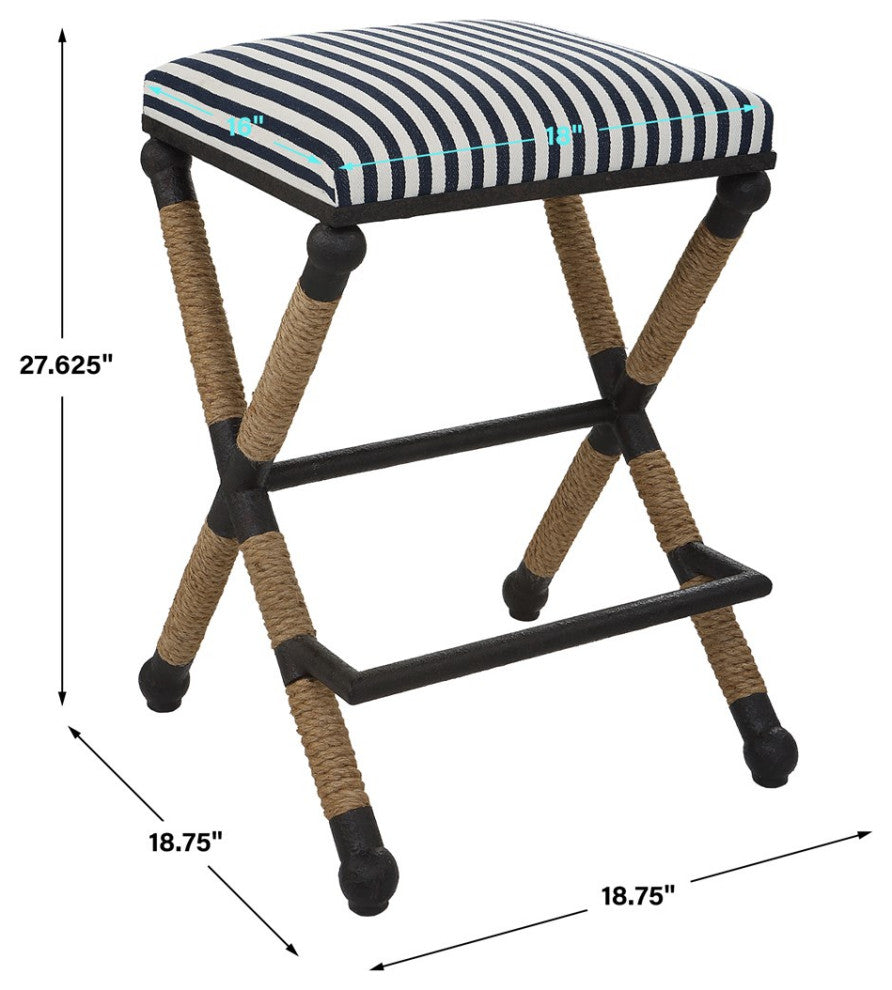 Uttermost Braddock Backless Counter Stool 23711