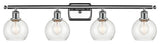 Innovations 516-4W-PC-G124-6 4 Light Bath Vanity Light, Polished Chrome