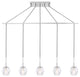 Woodbridge Lighting Jewel 5-Light Linear Pendant, Chrome, LED G9