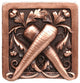 Leafy Carrot Knobs, Antique-Style Copper
