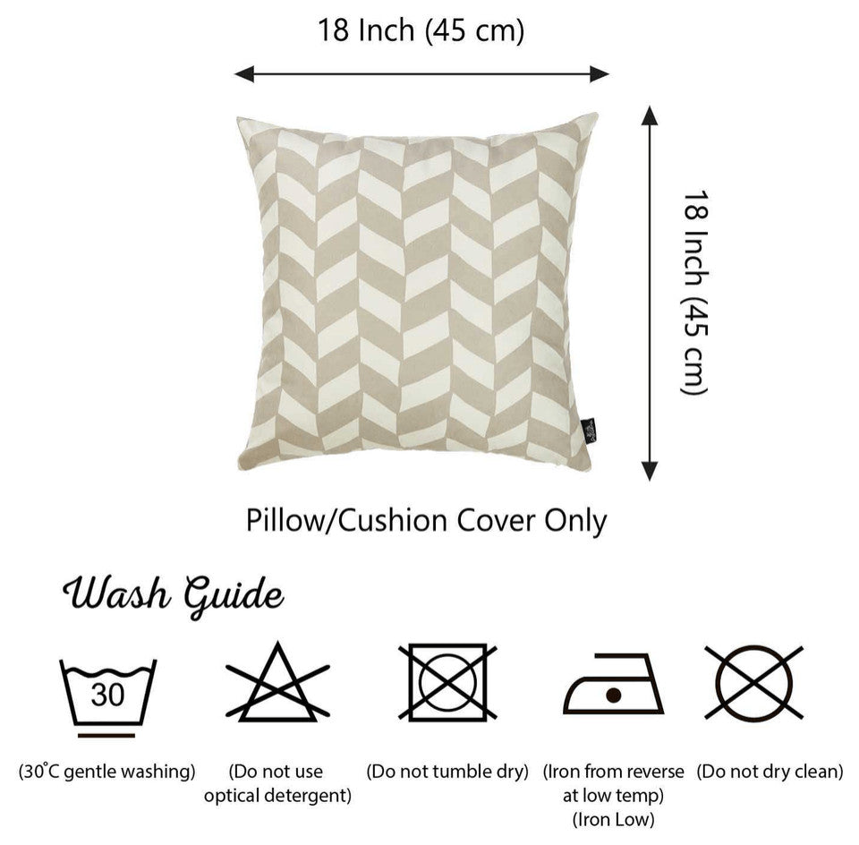 18"X18"Gray Olive Towers Decorative Throw Pillow Cover Printed
