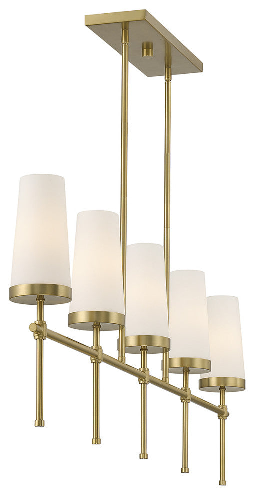 Savoy House 1-2803-5-322 5-Light Linear Chandelier, Haynes