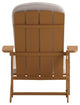Charlestown Set of 2 Adirondack Chairs with Cushions, Teak/Cream