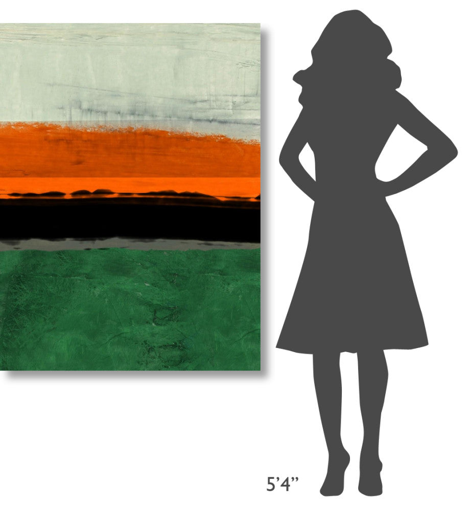 "Abstract Stripe Theme Orange" Fine Art Print