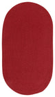 Capel Manteo Dark Red 0050_530 Braided Rugs - 3' X 5' Oval