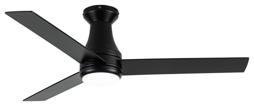 48-inch Modern 3CCT LED Black Ceiling Fan with Remote
