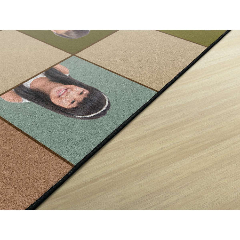 Flagship Carpets FA1152-32FS 6x8'4 Social Emotional Seating Earthtone Rug