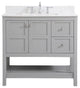 Elegant Decor Theo Bathroom Vanity Gray