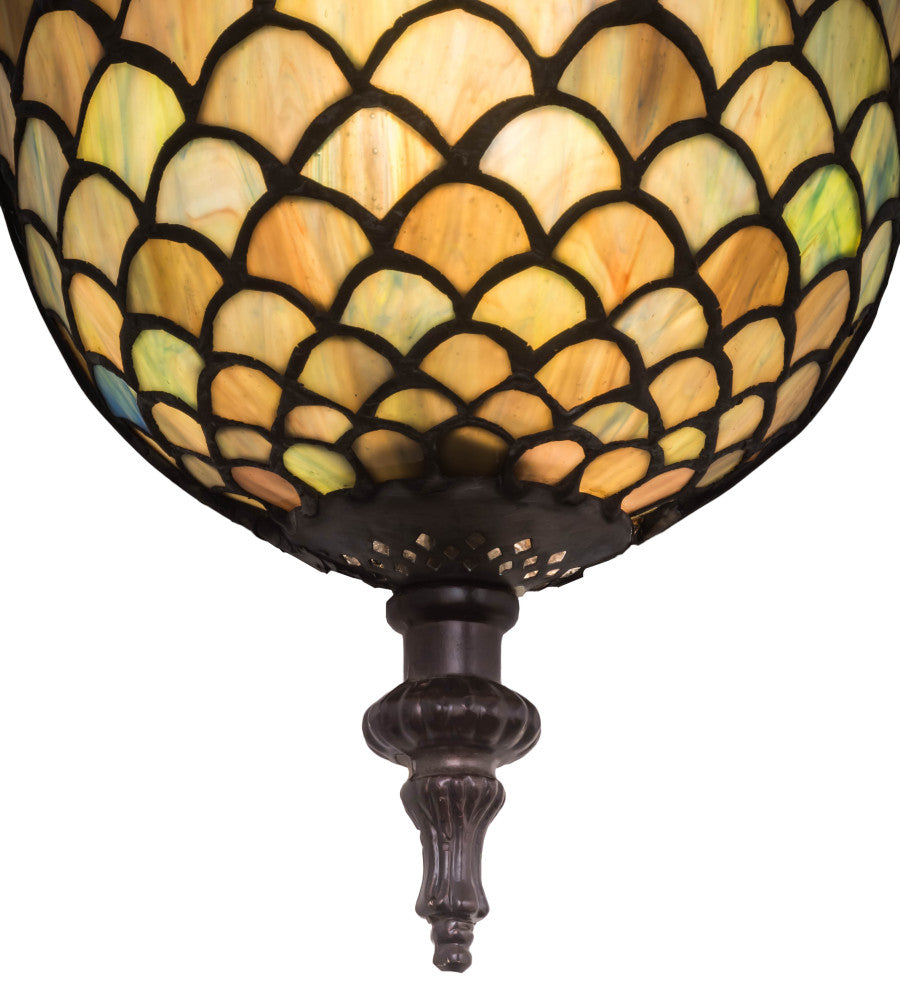 8W Tiffany Fishscale Wall Sconce