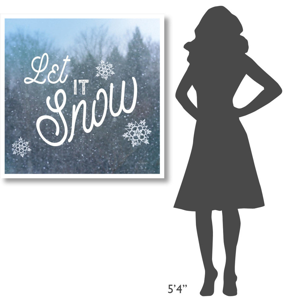 "Let it Snow I" Digital Paper Print by Sue Schlabach, 38"x38"