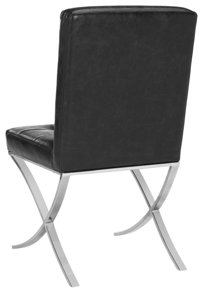 Safavieh Walsh Tufted Side Chair, Black