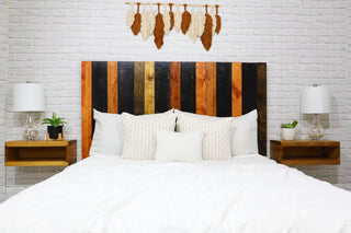 Handcrafted Headboard, Hanger Style, Cabin Mix, Full