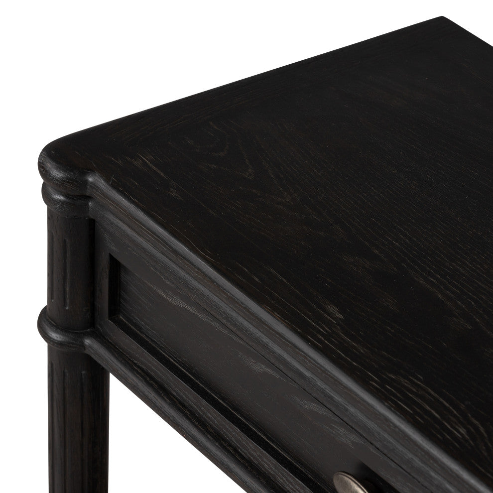 Toulouse Nightstand-Distressed Black