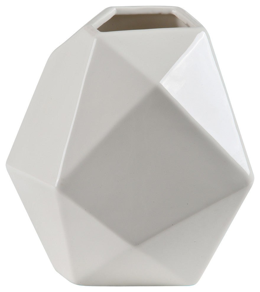 Martins Vase, White Glossy