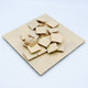 Moroccan Handmade Mosaic Tiles 12"x12" Cream Solid Color