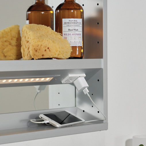 Illume LED Backlit Medicine Cabinet, Hinge: Left