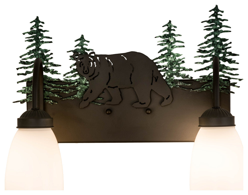 16 Wide Lone Bear 2 Light Vanity