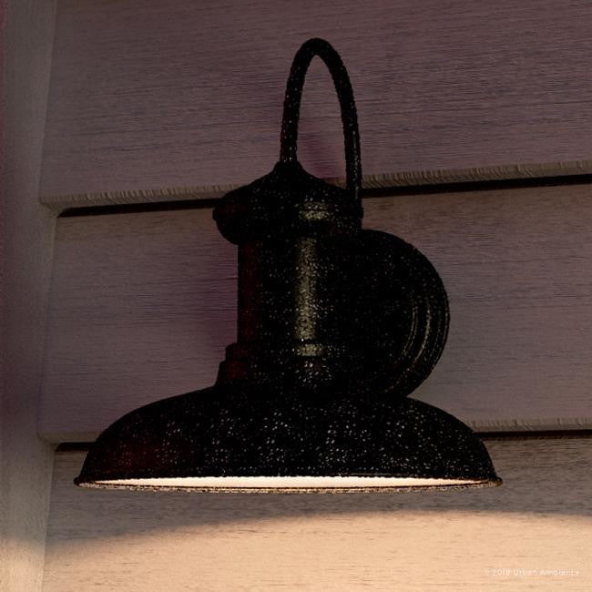 Luxury Industrial Chic Outdoor Wall Light, Palermo Series, Olde Iron