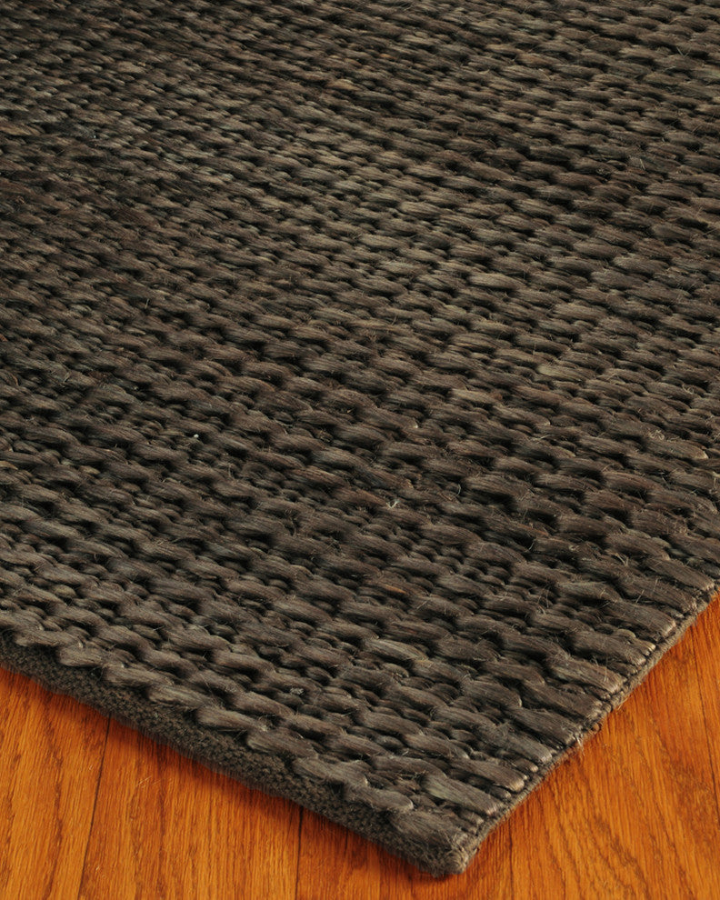 "Moods" (Espresso) Jute Rug, Hand Made by Artisan Rug Maker, 8' X 10'