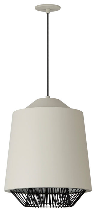 ET2 E11392 Phoenix 16"W LED Cage Pendant - Gray / Black