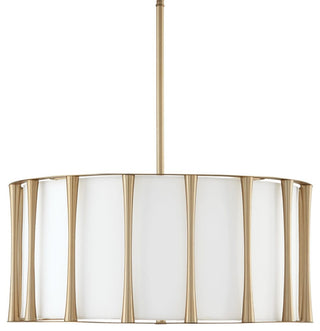 Capital Lighting 344641 Bodie 4 Light 25"W Drum Chandelier - Matte Brass