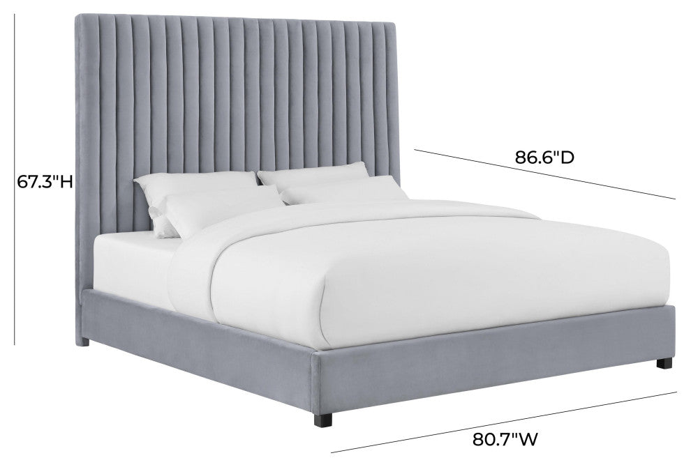 Arabelle Grey Bed in King