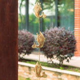 8.5' Faux Copper Patina Finish Rain Chain