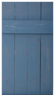Traditional Board and Batten Exterior Shutters Pair, Blue, 48"