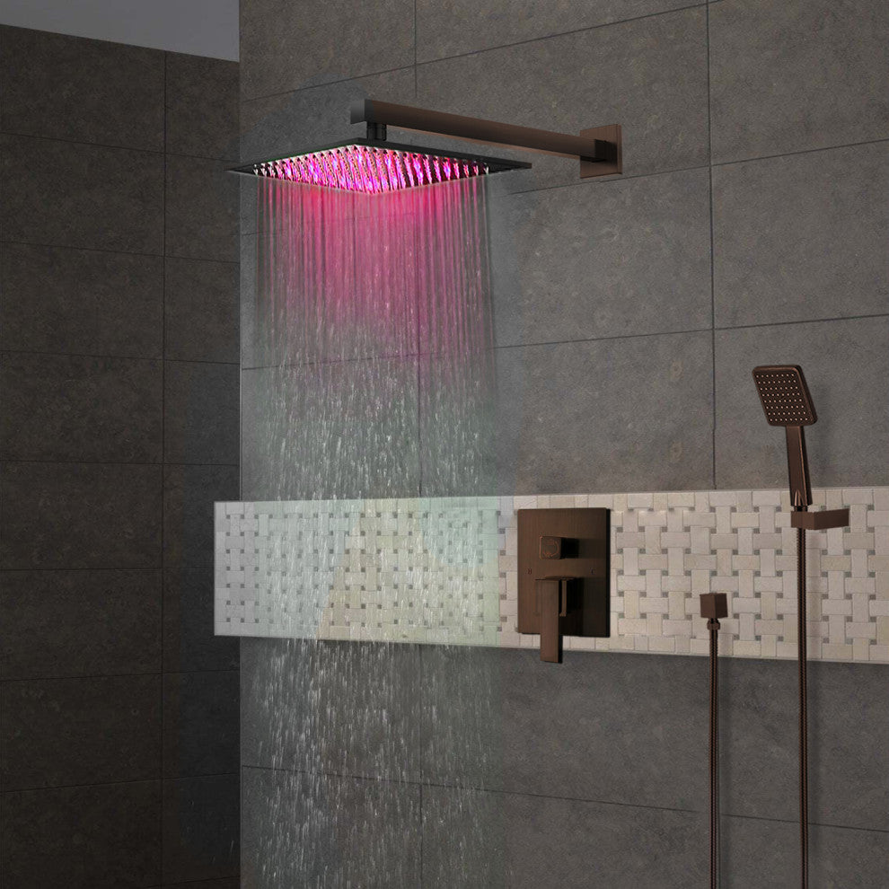 Rivera Oil Rubbed Bronze LED Shower Set