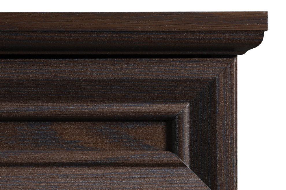 Jefferson Writing Desk With Lockdowel Fastening System, Espresso Finish