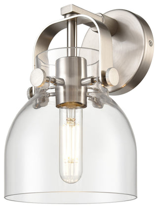 Innovations Pilaster Ii Bell 1 6.5" Sconce Satin Nickel