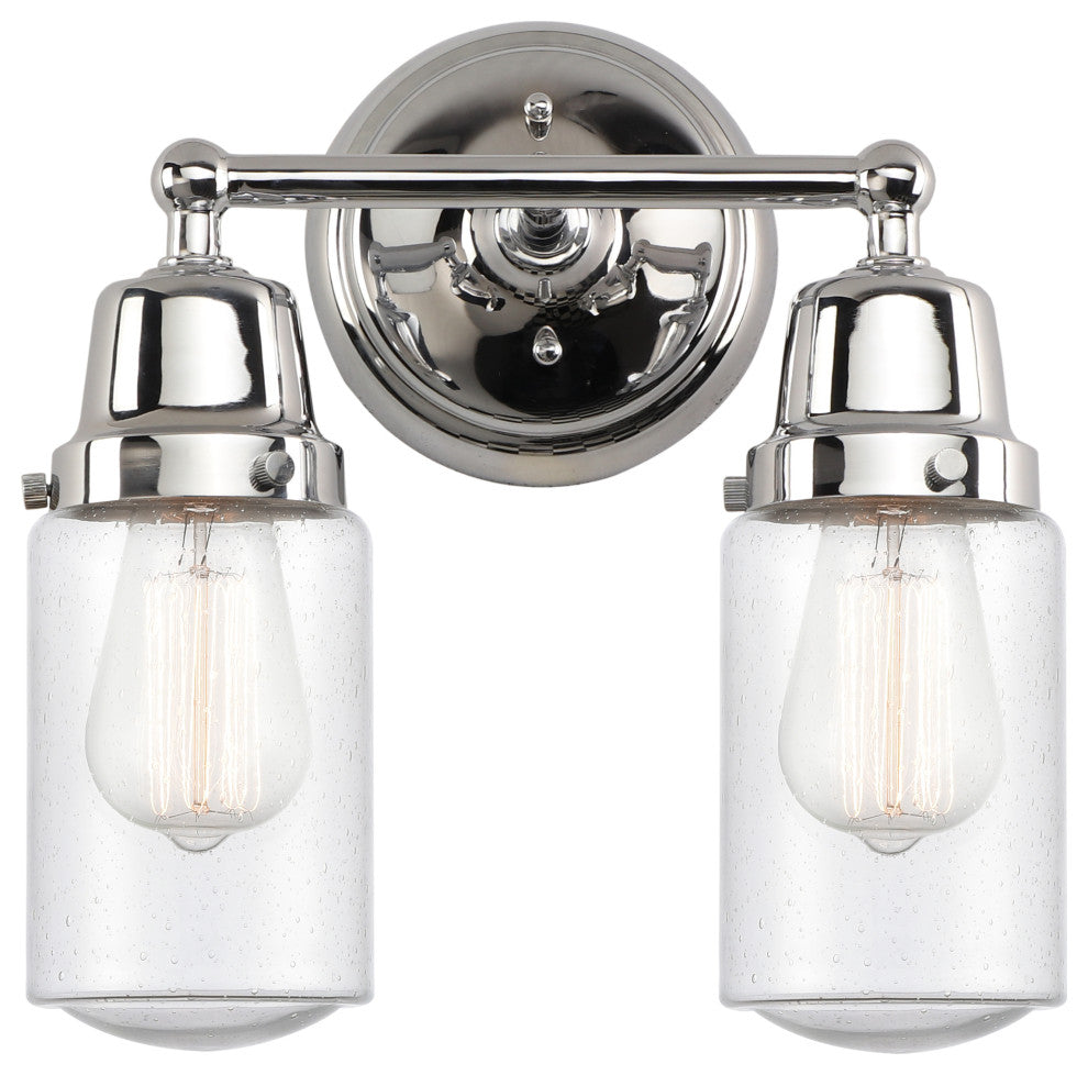 Innovations 623-2W-PC-G314 2-Light Bath Vanity Light, Polished Chrome