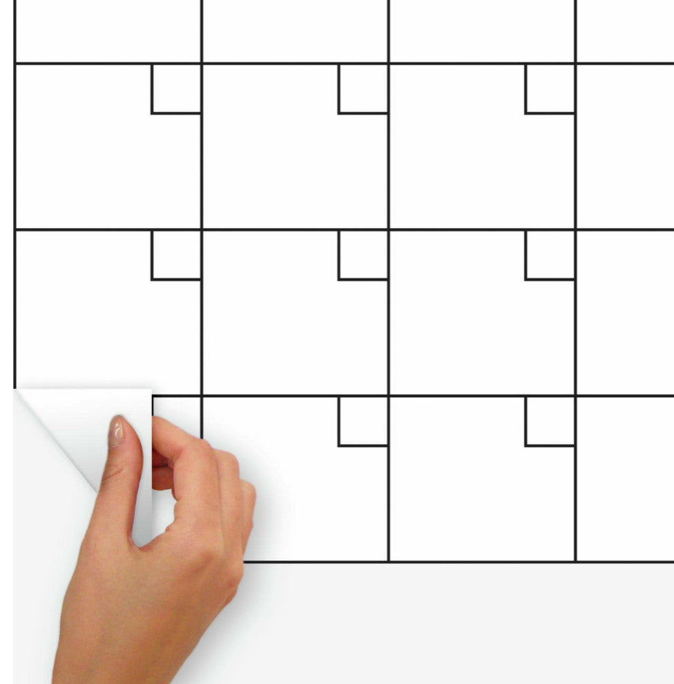 Basics Dry Erase Calendar Peel And Stick Giant Wall Decal