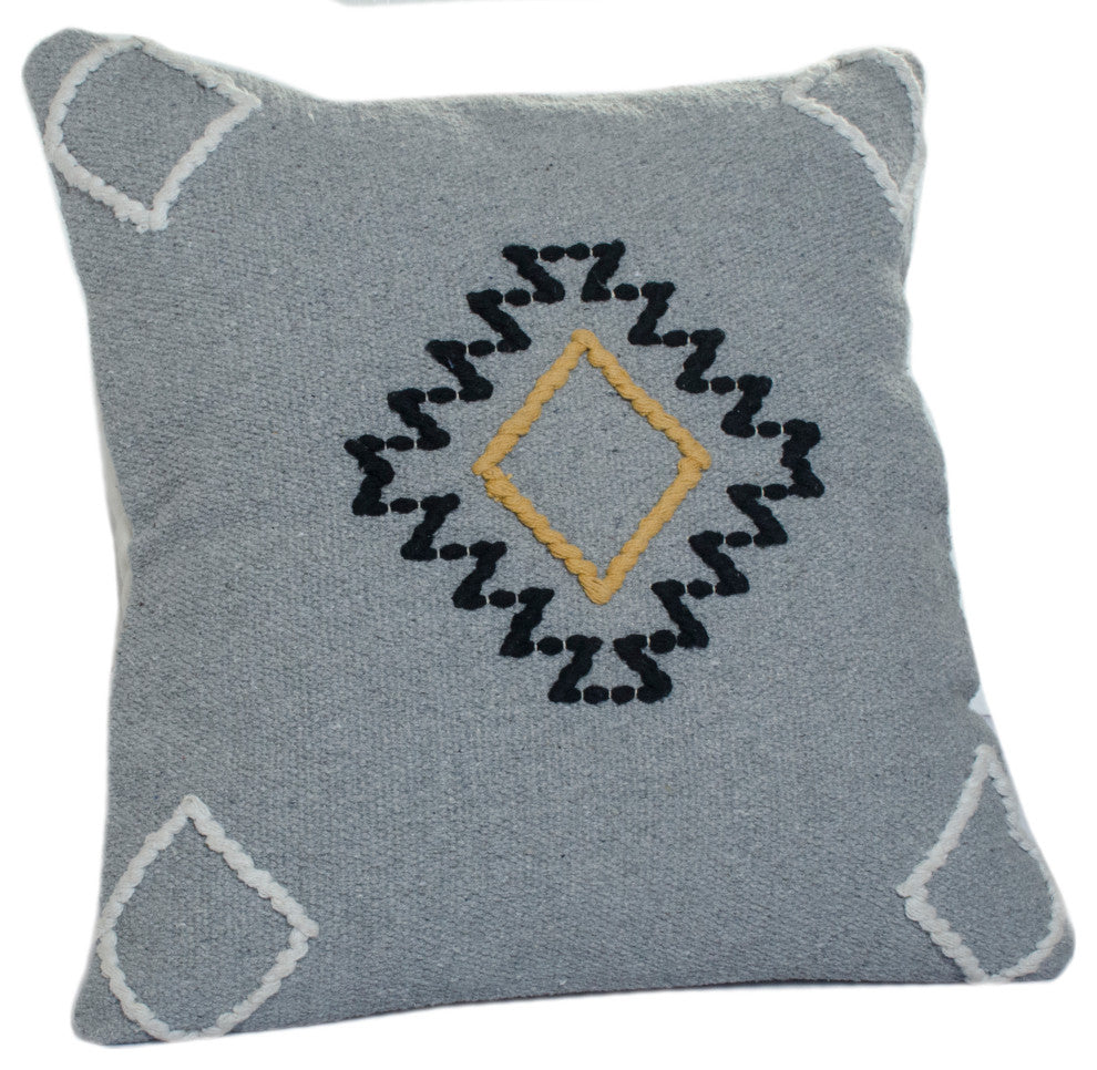 Scandinavian Diamond Motif Throw Pillow