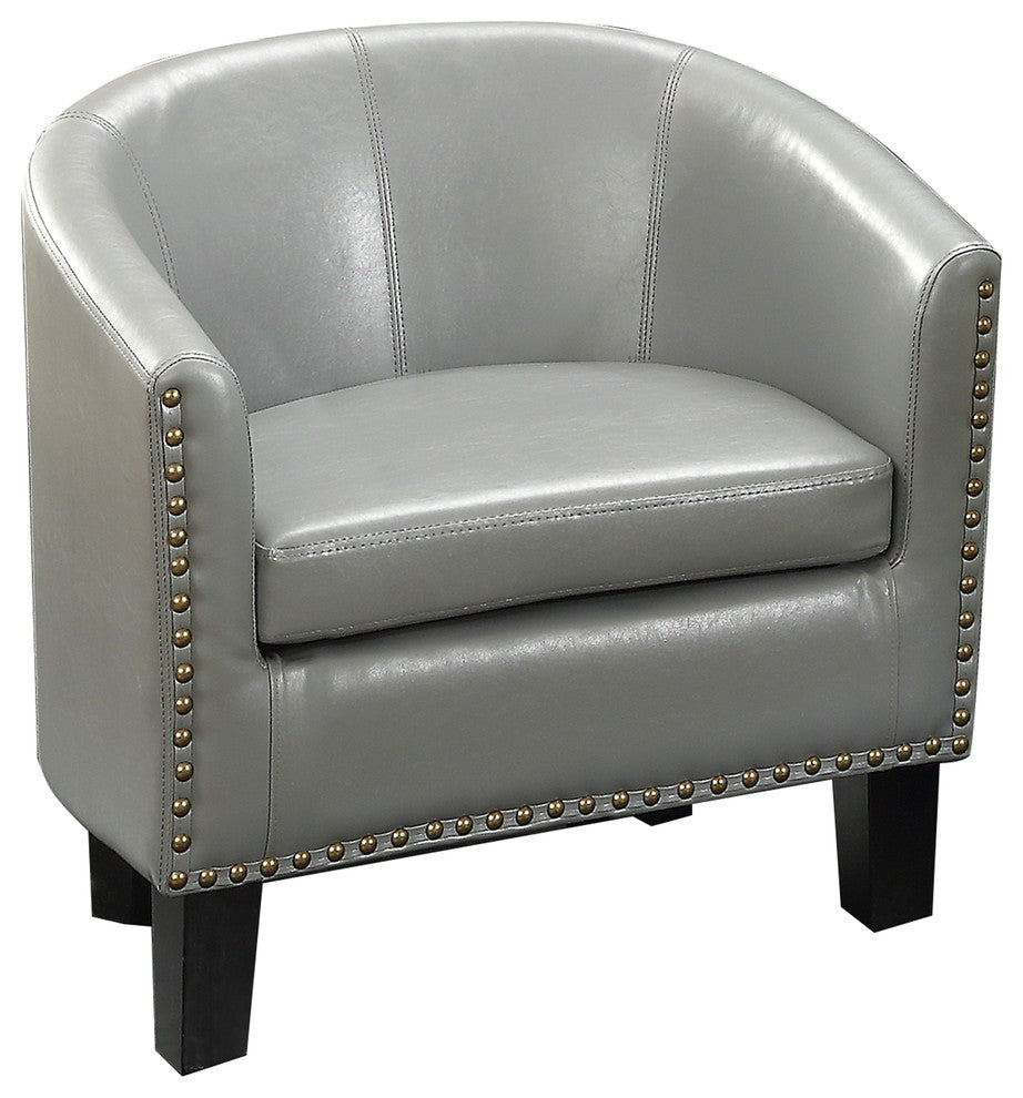 Isabel Barrel Chair, Gray