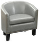 Isabel Barrel Chair, Gray