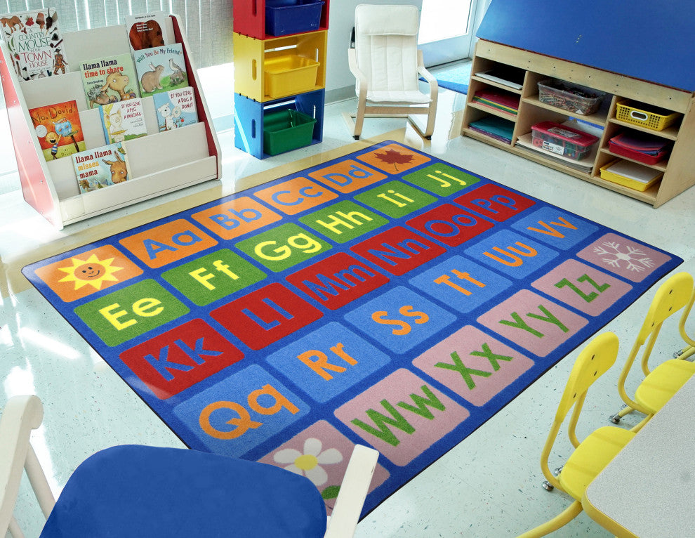 Any Day Alphabet 10'9" X 13'2" Area Rug, Color Multi
