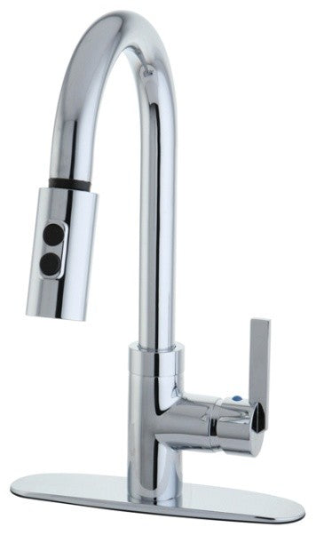 Gourmetier Single Handle Faucet with Pull Down Spout Chrome GS8781CTL