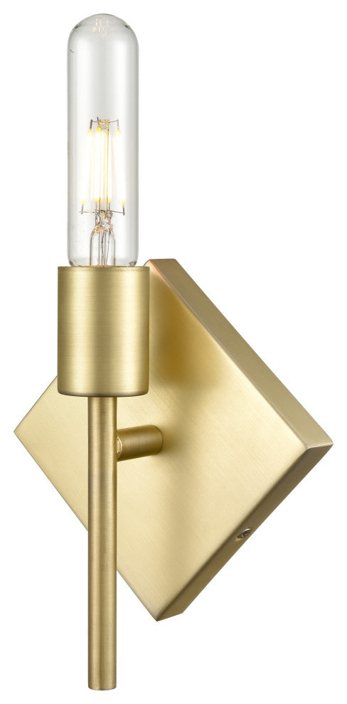 Mia 1-Light 6" Sconce, Satin Brass