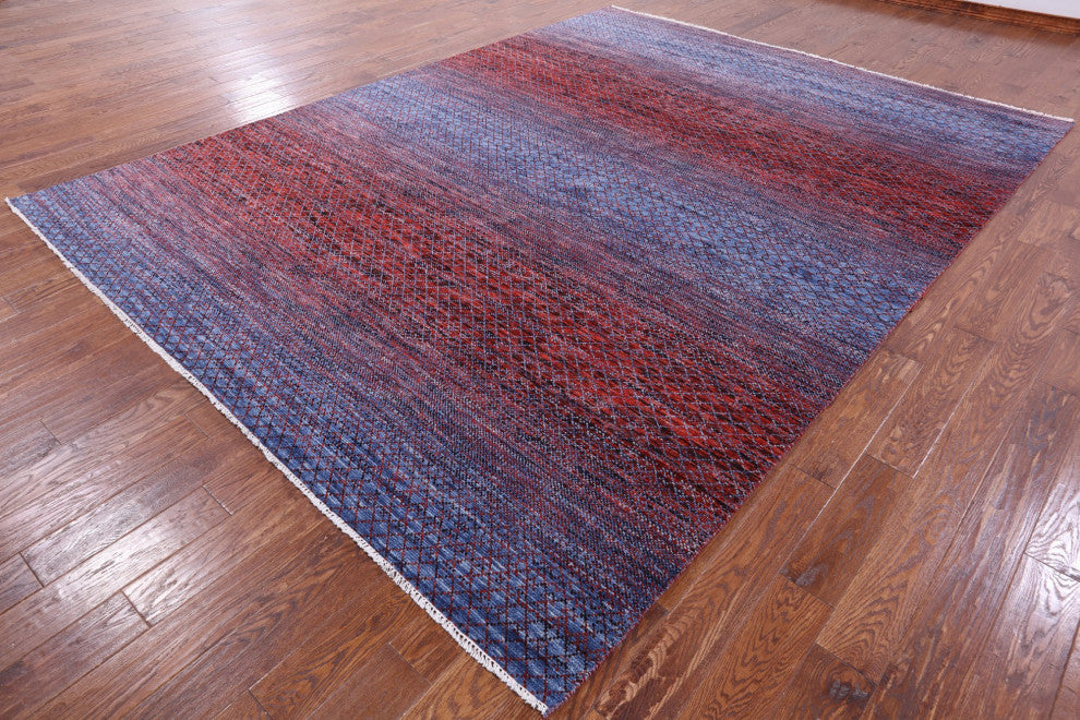 9' 1" X 12' 0" Handmade Savannah Grass Wool Rug Q9226