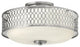 Hinkley Jules 3-Light Brushed Nickel Foyer Hall Semi-Flush Mount
