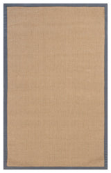Bay Square Contemporary Area Rug, Gray, 8' Square