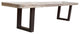 Curvet Mango Wood & Steel Sled Base Bench