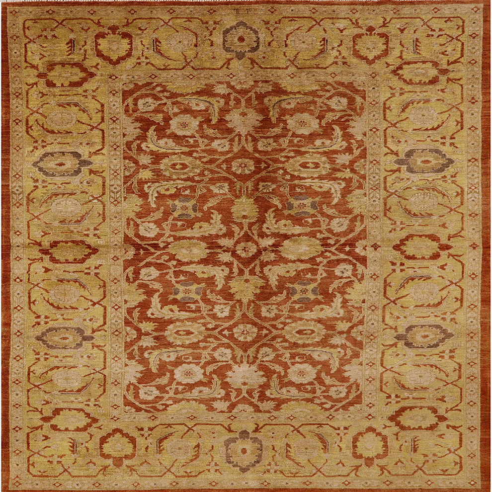 Ahgly Company Indoor Square Mid-Century Modern Area Rugs, 4' Square