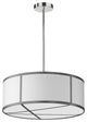 4-Light White and Gray Contemporary Pendant
