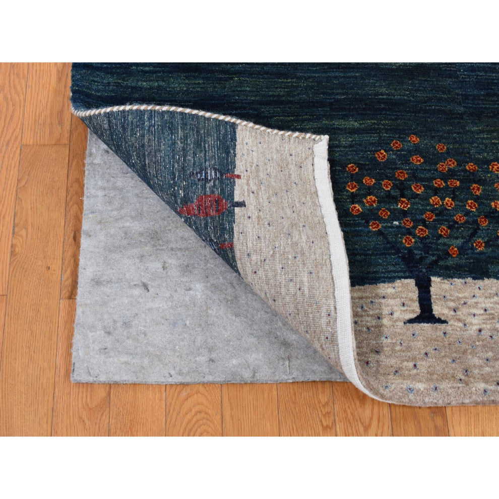 Ivory Hand Knotted Modern Design Soft and Plush Wool Oriental Rug 9'x12'