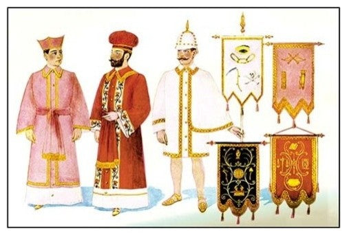 Odd Fellows: Costumes and Banners - Gallery Wrapped Canvas Art 28" x 42"